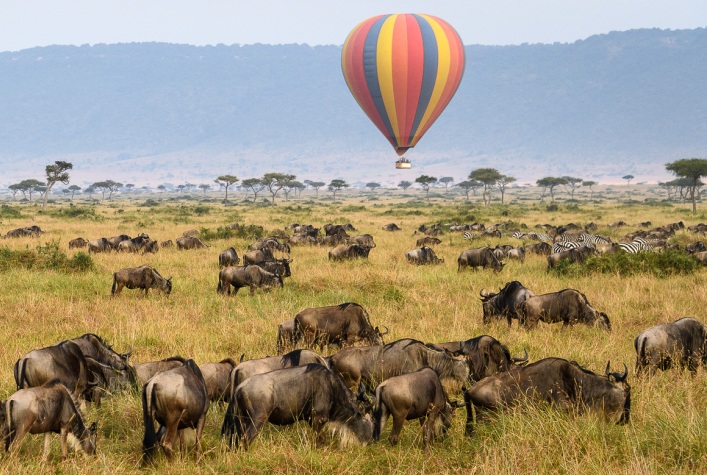 Hot Air Ballon safari at Masai Mara